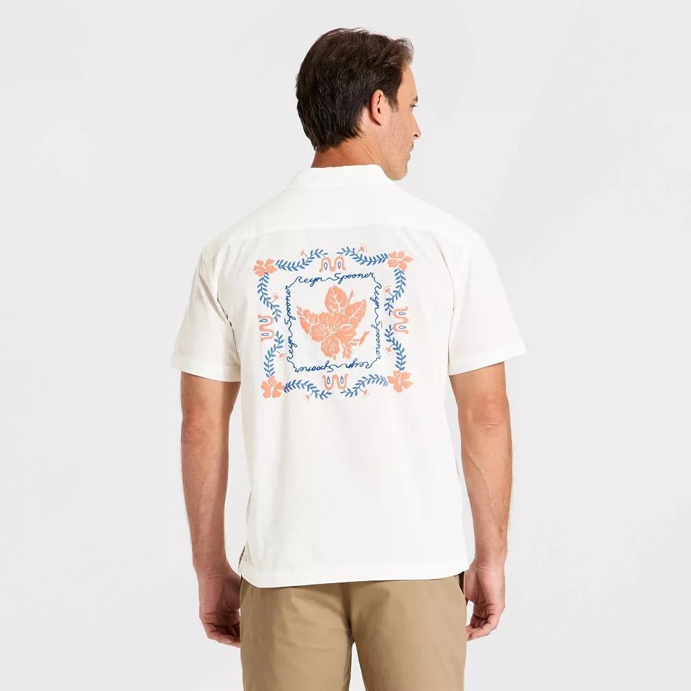Reyn Spooner Goodfellow & Co. White Button-Front Shirt - Mens Medium - New